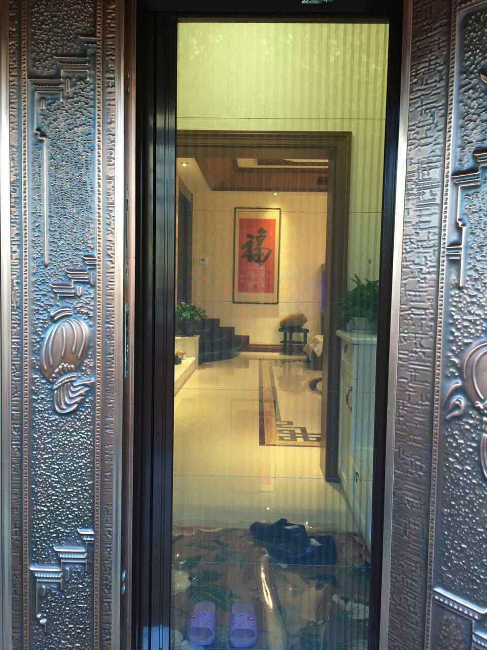 新疆客户自己测量安装韦柏无轨纱门 新疆客户自己测量安装韦柏无轨纱门